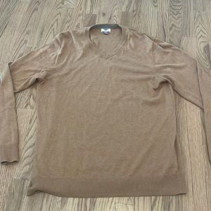 Camel colored old navy v-neck sweater XL